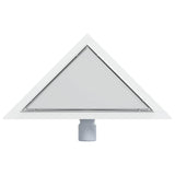 2 in 1 Triangle Shower Drain Silver 32 x 32 x 7.5 cm 42015936