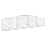 Arched Gabion Basket 400x50x80/100 cm Galvanised Iron 153414