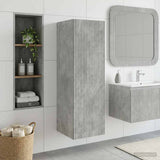 Wall-mounted Bathroom Cabinet Concrete Grey 33 x 34.5 x 100 cm 890525