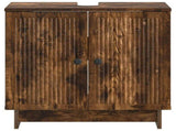 Bathroom Sink Cabinet EDE Smoked Oak 59.5 x 31.5x 59 cm 895910