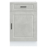 Kitchen Base Cabinet Porto Concrete Grey Engineered Wood 853961