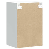 Kitchen Wall Cabinet with Glass Door Lucca High Gloss White 853769