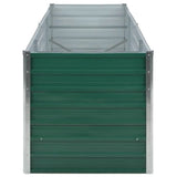 Garden Raised Bed Galvanised Steel 240x80x77 cm Green 44841