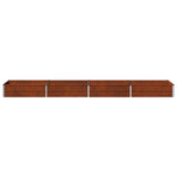 Raised Garden Bed Rusty 320 x 80 x 24 cm corton 8006501