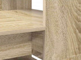 Desk with Shelf Sonoma Oak 113 x 54 x 120 cm Engineered Wood 869276