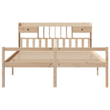 Bookcase Bed without Mattress 180x200 cm Super King Solid Wood Pine 3322061
