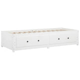 Day Bed without Mattress White 90x190 cm Single Single Solid Wood Pine 821595