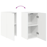 TV Cabinet Set 6 pcs High Gloss White Engineered Wood 3409064