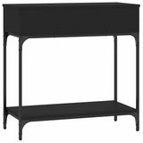 Console Table Black 75x34.5x75 cm Engineered Wood 833398