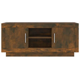 TV Cabinet Smoked Oak 102x35x45 cm Engineered Wood 817225
