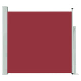 Patio Retractable Side Awning 170x300 cm Red 317889