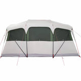 Family Tent with Roof White and Green 435 x 255 x 216 cm 4100685