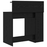Desk with Shelf Black Oak 90 x 48 x 101.5 cm Engineered Wood 869523