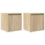 ZNTS Wall-Mounted Bedside Cabinets 2 pcs Sonoma Oak 38x34x40 cm 861234