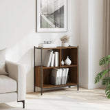Bookcase Brown Oak 72x28x77.5 cm Engineered Wood 838882