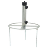 Parasol Base with Ground Spikes for 38/48 mm Silver Steel 4003378
