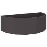 Planter Black 120 x 60 x 35 cm Steel 883682