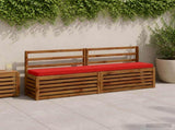 2-Piece Bench Cushions VUGHT 2 pcs 100% Polyester Red 950987