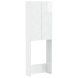 Toilet Cabinet DELFT High Gloss White 66 x 25.5 x 190 cm 897139