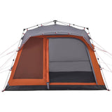 Family Tent Cabin 7-Person Grey and Orange Quick Release 4004218