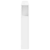 LED Headboard White 200 cm Engineered Wood 837365