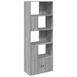 Bookcase Grey Sonoma 70x36x189 cm Engineered Wood 3295322