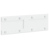 Wall-Mounted Headboard HOORN High Gloss White Engineered Wood 897389