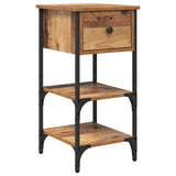 Bedside Cabinet 2 pcs Brown 33.5 x 36 x 70 cm Engineered Wood 871237