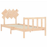 Bed Frame without Mattress Single Solid Wood Pine 3193431