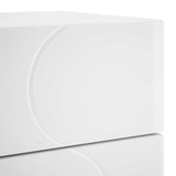 Bedside Cabinet High Gloss White 33.5 x 34.5 x 60 cm 8011431