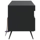 LED TV Cabinet Black Engineered Wood 897646