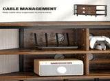 Industrial-Style Corner TV Unit - Black/Brown T3398P344744