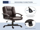 Office Chair, Computer Desk Chair, Mid Back Executive Chair with Adjustable Height and Swivel T3398P342293