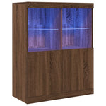Sideboard Brown Oak 81x37x100 cm Engineered Wood 3318623