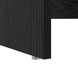 Desk with Drawer Black Oak 120.5 x 44 x 88.5 cm Engineered Wood 869475