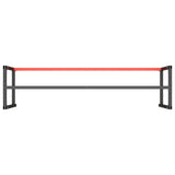 Work Bench Frame Matte Black and Matte Red 220x57x79 cm Metal 151458