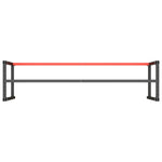 Work Bench Frame Matte Black and Matte Red 220x57x79 cm Metal 151458