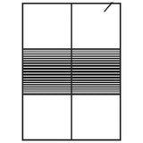 Walk-in Shower Wall Black 140x195 cm Clear ESG Glass 152149