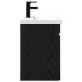 Bathroom Vanity Unit with Tap Black Oak 61 x 40 x 74.5 cm 889538