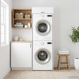 Wash Machine Cabinet White 67.5 x 68 x 200 cm Engineered wood 3422784