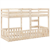 Bunk Bed 75x190 cm Solid Wood Pine 3308595