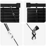 Venetian Blind Black 150 x 140 cm 25 mm PVC 42003742