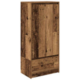 Cabinet with Drawer Old Wood 55.5x34x119.5 cm Engineered Wood 861650