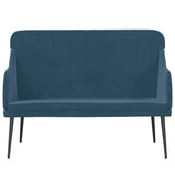 Bench Blue 110x76x80 cm Velvet 351473