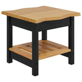 Side Table EKAI Black 50 x 50 x 45.5 cm Solid Pine Wood 42037021