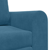Sofa Bed Blue 148 x 71 x 83 cm Velvet 4106683