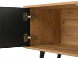 TV Stand Cabient with 3 Door, 2-tier open shelving, TV Cabinet Storage Sideboard, TV Entertainment N605P388089Z