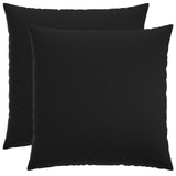 Cushion with Pillow HEERLEN 2 pcs Black Fabric 928497