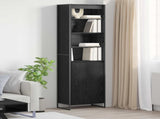 Tall Cabinets Black Oak 60 x 36 x 200 cm Engineered Wood 3403028