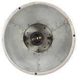 320521 Industrial Ceiling Lamp Silver E27 Mango Wood